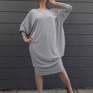 Madeleine Striped Oversized Slouchy Dress